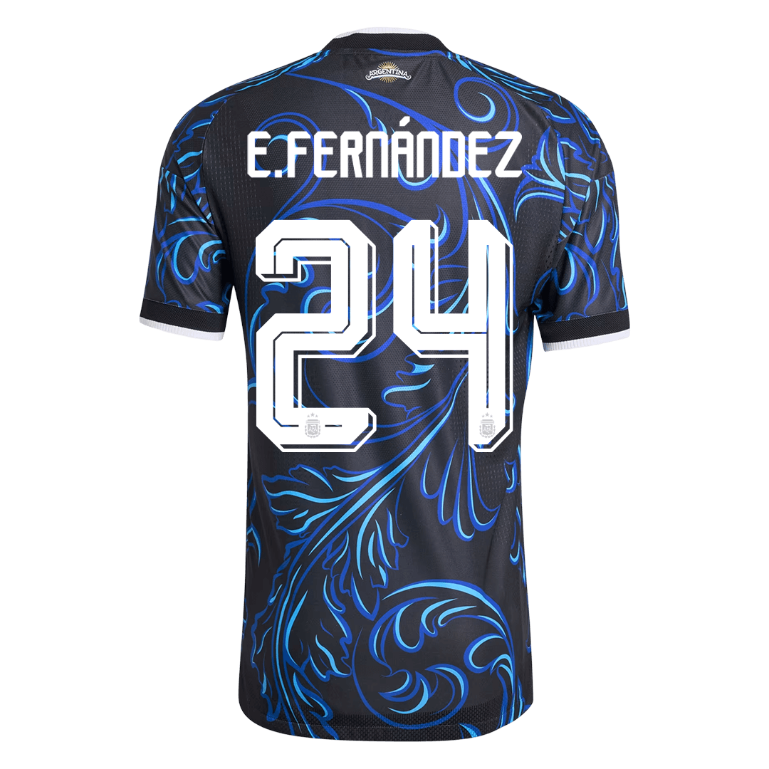 Camiseta Auténtica E. FERNÁNDEZ #24 Argentina 2026 Segunda Equipación Copa del Mundo - Version Jugador