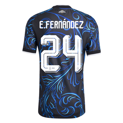 Camiseta Auténtica E. FERNÁNDEZ #24 Argentina 2026 Segunda Equipación Copa del Mundo - Version Jugador
