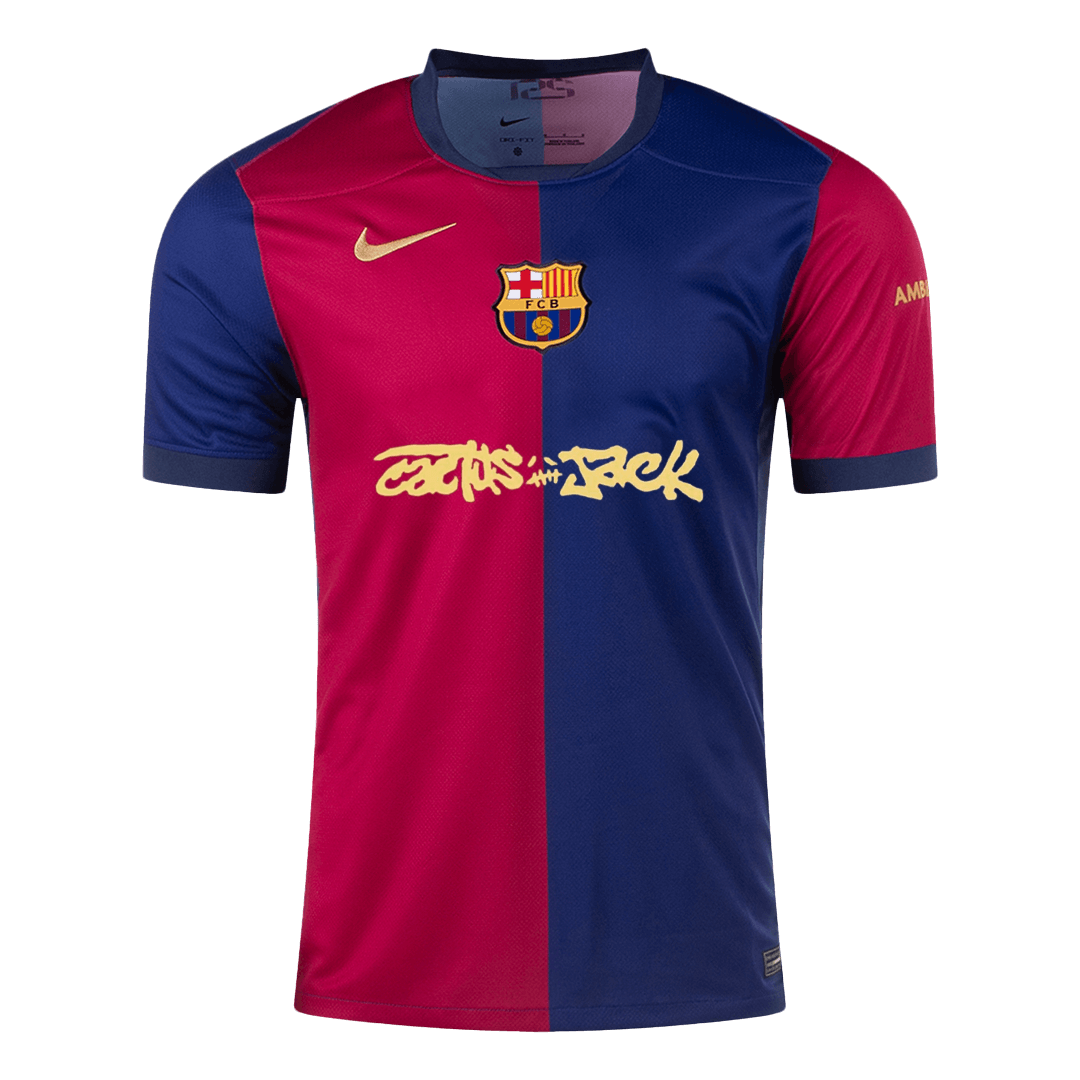 Camiseta Barcelona X Travis Scott 2024/25 Primera Equipación Hombre - Versión Hincha