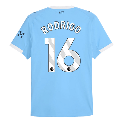 Camiseta Auténtica RODRIGO #16 Manchester City 2025/26 Primera Equipación-Versión Jugador-Camisetas Pasion Shop