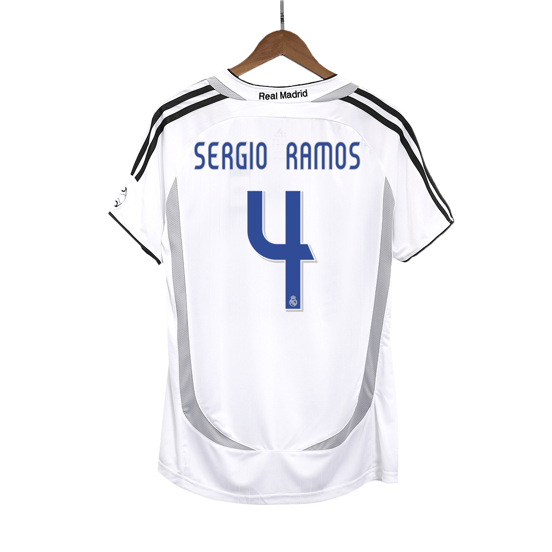 Retro 2006/07 SERGIO RAMOS #4 Real Madrid Primera Equipación camiseta de fútbol 2025/26