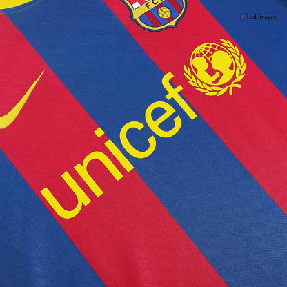 Tricouri Fotbal Vintage Barcelona MESSI #10 Acasă 2010/11