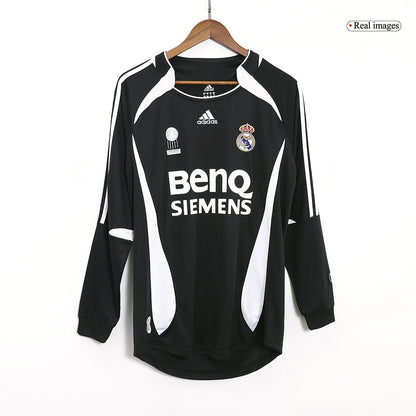 Tricouri Fotbal Vintage Real Madrid BECKHAM #23 Deplasare 2006/07 Mânecă Lungă